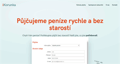 Desktop Screenshot of ikorunka.cz